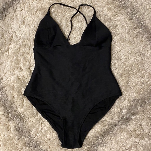 H&M Swim Black One Piece Swimsuit Poshmark